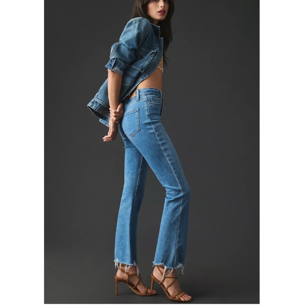 Paige Claudine High-Rise Jeans in Darling with Bootcut Flare Siesta Hem Size 26 - Picture 16 of 16